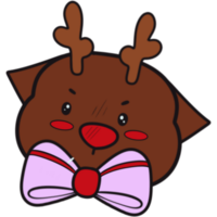 The illustration of a reindeer png