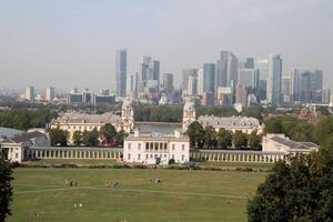 A view of Greenwich in London from the Observatory photo