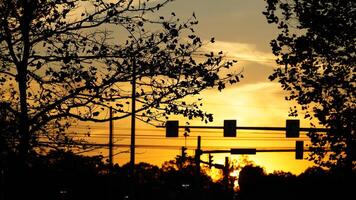 The beautiful sunset view with the colorful clouds and sky as background photo