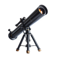 AI generated telescope isolated on transparent background ,generative ai png