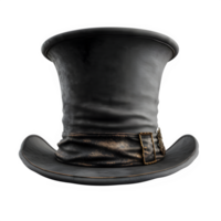 AI generated top hat isolated on transparent background ,magician png ,generative ai