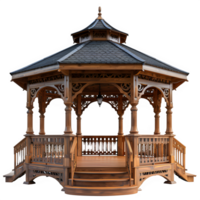 AI generated gazebo isolated on transparent background ,gazebo png ,generative ai