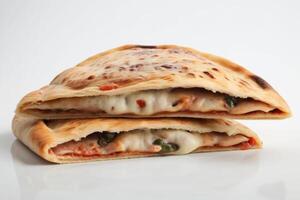 AI generated Cheesy Stuffed Calzone photo