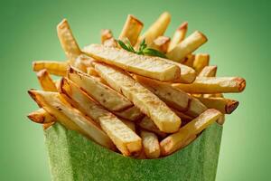 AI generated Piled High French Fries photo