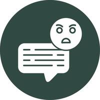 Angry Chat Vector Icon