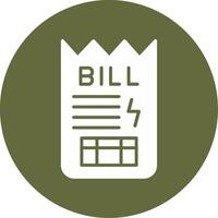 Bill Vector Icon