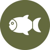 icono de vector de pescado