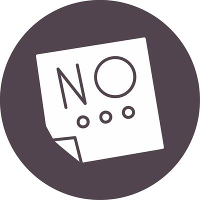 Say No Vector Icon