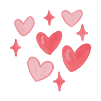 San Valentino acquerello stile png