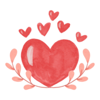 enamorado acuarela estilo png