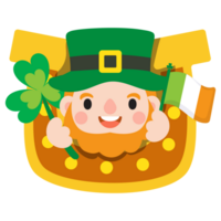 feliz santo patrick's dia clipart png