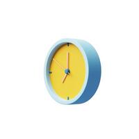 3d icon clock. 3d alarm clock icon for succress delivery concept. 3d time watch minimal for manage concept of time, photo