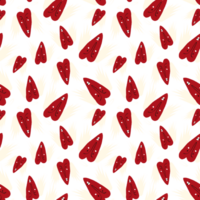 Bright Valentines Day seamless pattern with cool angels hearts. png