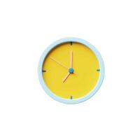 3d icon clock. 3d alarm clock icon for succress delivery concept. 3d time watch minimal for manage concept of time, photo