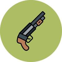 corto pistola vector icono