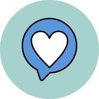 Love Chat Vector Icon