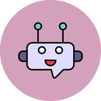 Robot Chat Vector Icon