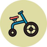 acrobático bicicleta vector icono