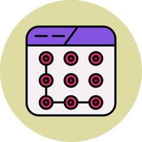 Lock Pattern Vector Icon