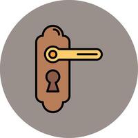 Door lock Vector Icon