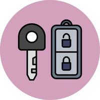 Car Key Vector Icon