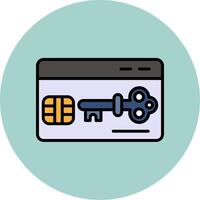 Key Card Vector Icon