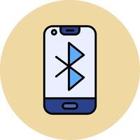 icono de vector de bluetooth