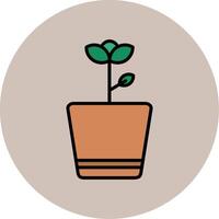 Flower Pot Vector Icon