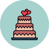 Wedding Cake Vector Icon