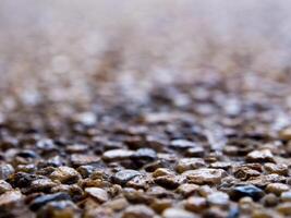 Texture of the exposed aggregate finish flooring photo