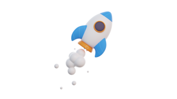 un' cartone animato razzo nave volante attraverso il aria png