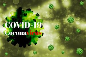 Abstract background of Coronavirus disease photo