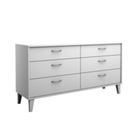 AI generated Double Dresser. Scandinavian modern minimalist style. Transparent background, isolated image. png