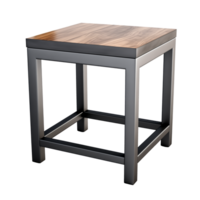 AI generated Accent Table. Scandinavian modern minimalist style. Transparent background, isolated image. png
