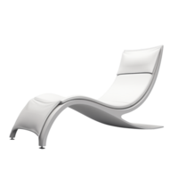 AI generated Chaise. Scandinavian modern minimalist style. Transparent background, isolated image. png