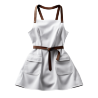 AI generated Apron. Scandinavian modern minimalist style. Transparent background, isolated image. png