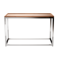 ai generiert Konsole Tisch. skandinavisch modern minimalistisch Stil. transparent Hintergrund, isoliert Bild. png