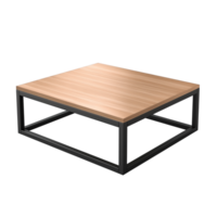 ai gegenereerd koffie tafel. Scandinavisch modern minimalistische stijl. transparant achtergrond, geïsoleerd afbeelding. png