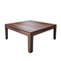 ai generiert Kaffee Tisch. skandinavisch modern minimalistisch Stil. transparent Hintergrund, isoliert Bild. png
