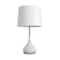 ai genererad bedside lampa. scandinavian modern minimalistisk stil. transparent bakgrund, isolerat bild. png