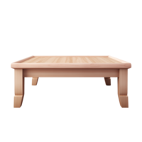 AI generated Coffee Table. Scandinavian modern minimalist style. Transparent background, isolated image. png