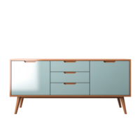 ai generado credenza. escandinavo moderno minimalista estilo. transparente fondo, aislado imagen. png