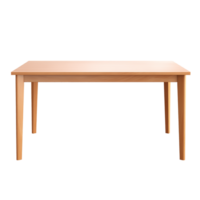 ai genererad dining tabell. scandinavian modern minimalistisk stil. transparent bakgrund, isolerat bild. png