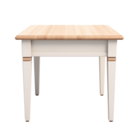 AI generated End Table. Scandinavian modern minimalist style. Transparent background, isolated image. png