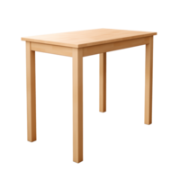 AI generated Height Table. Scandinavian modern minimalist style. Transparent background, isolated image. png