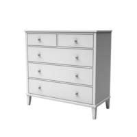AI generated Dresser. Scandinavian modern minimalist style. Transparent background, isolated image. png