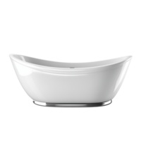 AI generated Bathtub. Scandinavian modern minimalist style. Transparent background, isolated image. png