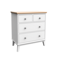 AI generated Dresser. Scandinavian modern minimalist style. Transparent background, isolated image. png