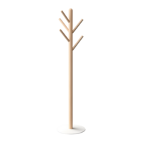 AI generated Coat Rack. Scandinavian modern minimalist style. Transparent background, isolated image. png