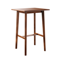 AI generated Bar Height Table. Scandinavian modern minimalist style. Transparent background, isolated image. png